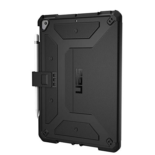 Product Cover URBAN ARMOR GEAR UAG Folio iPad (10.2-inch, 7th Gen, 2019) Metropolis Feather-Light Rugged [Black] Military Drop Tested iPad Case with Apple Pencil Holder