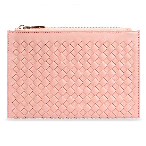 Product Cover LOKASS Makeup Bag Slim Cosmetic Bag Cute Makeup Bags Hand-held Cosmetic Pouch for Women Cosmetics,Make Up Tools,Travel (Rose Gold)