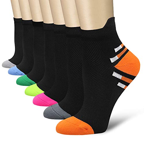 Product Cover CHARMKING Compression Socks for Women & Men 15-20 mmHg is Best Graduated Athletic & Medical, Running, Flight, Travel, Nurses, Pregnant - Boost Performance, Blood Circulation & Recovery (Multi 16, S/M)