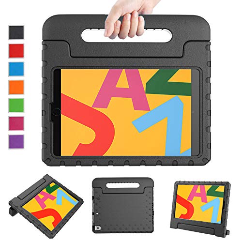Product Cover LTROP Case for iPad 10.2 2019, iPad 7th Generation Case for Kids - Light Weight Shock Proof Handle Stand Kids Case for Apple iPad 7 10.2-inch 2019 Latest Model and Air 3, Black