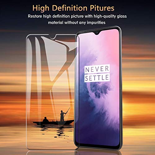 Product Cover AA® HD Tempered Glass Screen Protector forOneplus 7T/One Plus 7T/1+7T[Easy Installation] [9H Hardness] [Scratch Resistant] [Non-Bubbles] HD (Oneplus 7T)