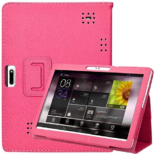 Product Cover YELLYOUTH 10.1 inch Android Tablet Case, PU Leather Folio Cover fit for Plum 10