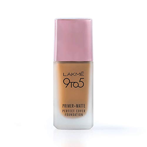 Product Cover Lakme 9To5 Primer + Matte Perfect Cover Foundation, N360 Neutral Chestnut, 25 ml