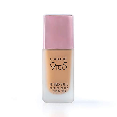 Product Cover Lakme 9To5 Primer + Matte Perfect Cover Foundation, W240 Warm Beige, 25 ml