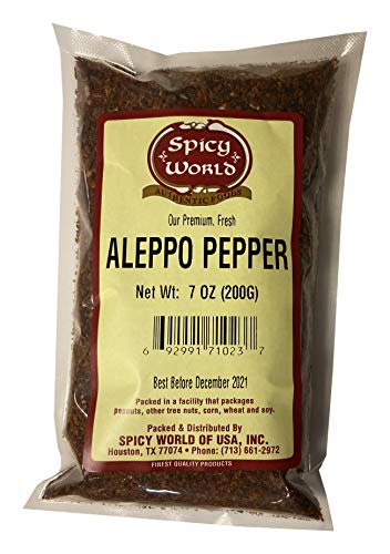 Product Cover Aleppo Pepper 7 oz - Halaby Turkish Chili Pepper - Premium Crushed Pepper Flakes by Spicy World