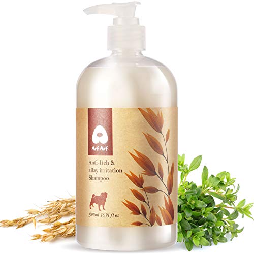 Product Cover Arf Arf Anti ltch & Allay Irritation Oatmeal Dog Shampoo for Dry Itchy Skin - Natural Dog Shampoo for Smelly Dogs - Tearless Formula for Your Dog's Comfort (16.91 oz)