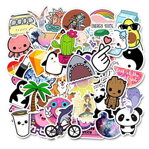 Product Cover Cute Teen Girl Decal Stickers for Laptop and Water Bottles,Waterproof Durable Trendy Vinyl Laptop Decal Stickers Pack for Teens, Water Bottles, Computer, Travel Case (Cute Girl)