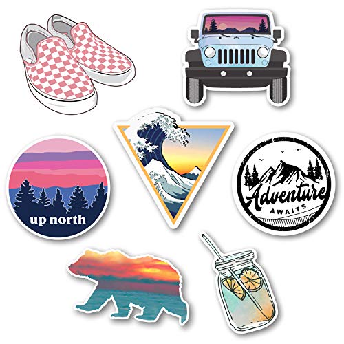 Product Cover Cute Hydro Flask Stickers for VSCO & Trendy Water Bottles and Laptops. New Thick Vinyl, UV/Waterproof 2020 Collection.