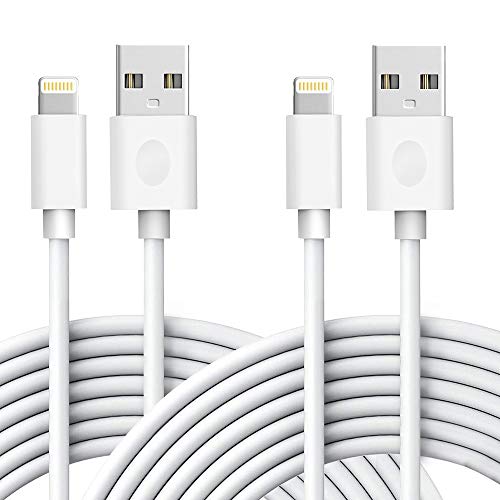 Product Cover Canyso 2 Pack 6ft iPhone Charger, Lightning to USB-A Cable, USB Fast Charging Cord High Speed Data Sync Cord Power Connector Compatible with iPhone X/Xs Max/XR / 8/8 Plus / 7/7 Plus iPad, iPod & More