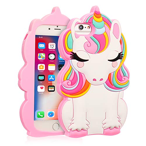 Product Cover Coralogo for iPhone 6/7 /8 /6S Case, 3D Cute Cartoon Funny Animal Silicone Character Shockproof Designer Skin Kawaii Fashion Fun Cover Cases for Girls Teens Kids iPhone 6/7/8/6S 4.7