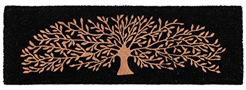 Product Cover Onlymat Natural Coconut Coir Non-Slip Tree Doormat for Home, Entarance-(120 cm X 40 cm)-Black Inverted