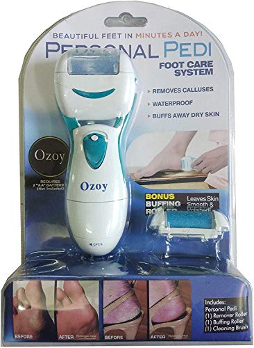Product Cover Owme Pedi Perfect Electronic Dry Foot File, Callous Remover for Feet, Hard and Dead Skin- Regular Coarse, Baby smooth feet in minutes. For in home pedicure foot spa care