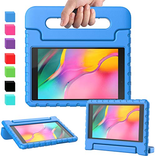 Product Cover AVAWO for Samsung Tab A 8.0 2019 Kids Case (T290/T295), Light Weight Shock Proof Convertible Handle Stand Kids Friendly Case for Samsung Tab A 8-inch Release in 2019, Blue