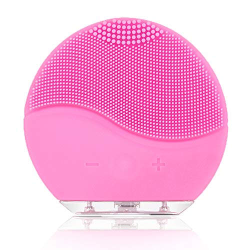 Product Cover Facial Cleaning Brush，NVEDEN Waterproof & Silicon Facial Cleaner， Electric Masager Cleansing System for Deep Cleansing Skin Care， Face Massage Brush and USB Charging Cables (Pink)