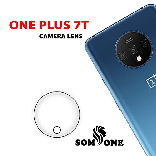 Product Cover SOMTONE ONEPLUS 7T Camera Lens Protector of your Mobile Camera,Full Fit,True HD Tempered Glass Nondestructive Quality,Bubble Free Guard,Oleophobic Coating Easy to Clean