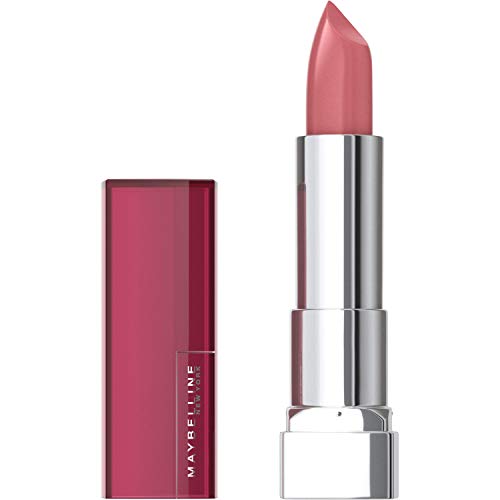 Product Cover Maybelline Color Sensational Lipstick, Lip Makeup, Cream Finish, Hydrating Lipstick, Nude, Pink, Red, Plum Lip Color, Flush Punch, 0.15 oz.