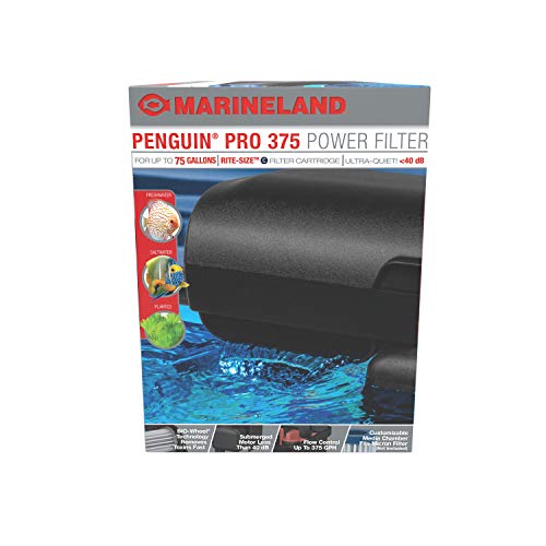 Product Cover MarineLand Penguin PRO 375 Power Filter, Multi-Stage Aquarium Filtration for Up to 75 Gallons