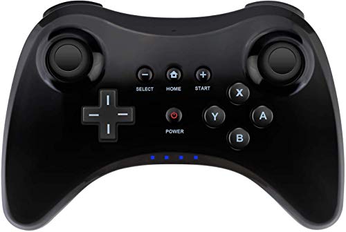 Product Cover Wireless Controller Gamepad for Nintendo Wii U Bluetooth Game Controller Joystick Gamepad (Black)