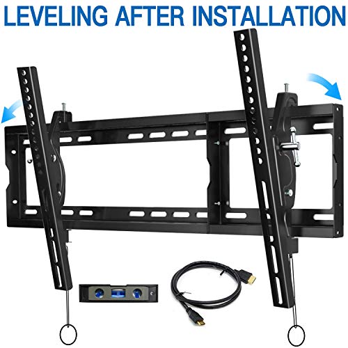 Product Cover BLUE STONE TV Wall Mount Bracket Tilt Low Profile for Most 32-83 inch Flat Screen, LED, 4K, Curved TVs, with Max VESA 600x400mm Holds up to 165lbs and Fits 16