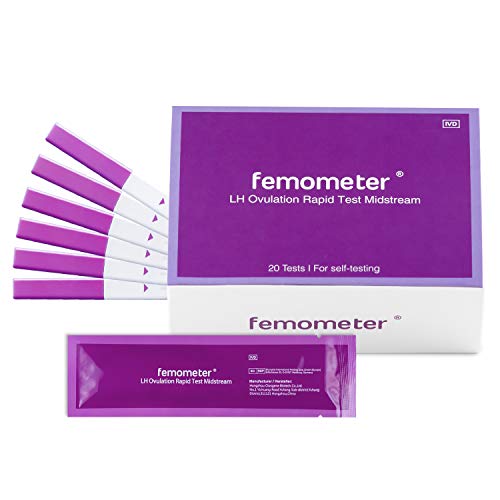 Product Cover Femometer Advanced Digital Ovulation Test Sticks/Fertility Tracking and Test Sticks, Featuring Advanced Ovulation Tests with Digital Results, 20 Ovulation Tests