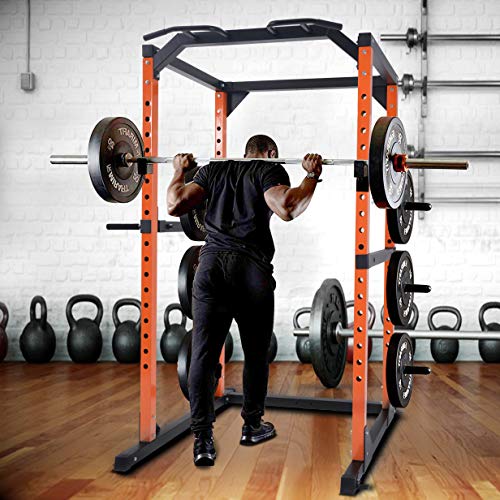 Product Cover Merax Weight Cage Power Rack 1000 LBS Weight Capacity Weight Cage Power Rack Home Gym