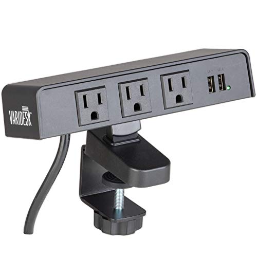 Product Cover VARIDESK PowerHub Surge Protector with 3 AC Outlets and 2 USB Ports - 12' Cord