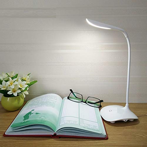 Product Cover Wazdorf Table lamp Shadeless Fashion Flexible Neck LED Reading Eye Protection Study Desk Lamp Brightness Switch Dimmer LED Table Lamp