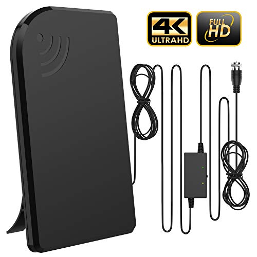 Product Cover Updated 2019 Version Professional 75-150 Miles TV Antenna, Indoor TV Digital HD Antenna 4K HD Freeview Life Local Channels All Type Television