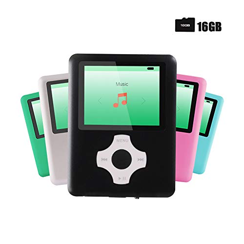 Product Cover Ultrave MP3/MP4 Player with 16G SD Card, Portable Lossless Sound Player, Rechargeable MP3 Player, Also Support Ebook, Image, 1.8 inches LCD Screen MP3 Music Player - Black