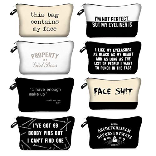 Product Cover Sholdnut Women Makeup Bag Travel Cosmetic Organizer Letters Prints Bags Cosmetic Bags