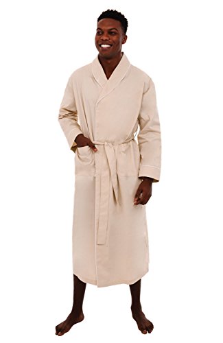 Product Cover Alexander Del Rossa Mens Cotton Robe, Lightweight Woven Bathrobe