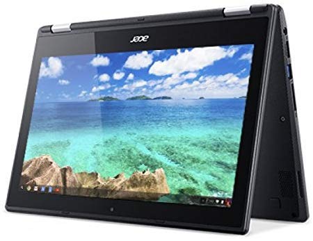 Product Cover Acer R11 Convertible 2-in-1 Chromebook 11.6in IPS HD Touchscreen Intel N3150 Quad-core Up to 2.0GHz 4GB RAM 16GB SSD, Webcam, Bluetooth, Chrome OS Black (Renewed)