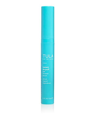 Product Cover TULA Probiotic Skin Care Instant De-Puff Eye Renewal Serum | Dark Circles Under Eye Treatment, Contains Caffeine to Reduce Puffiness and Signs of Wrinkles | 0.5 fl oz