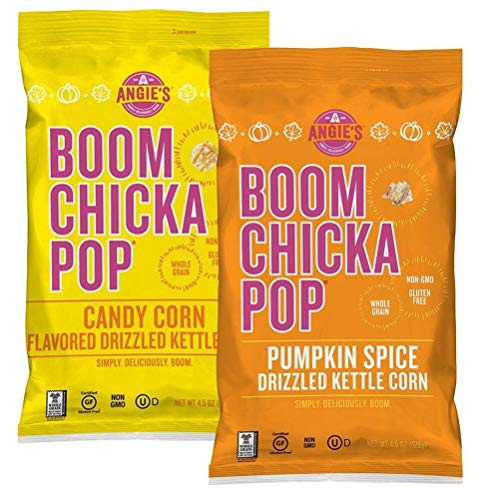 Product Cover Angie's Boomchickapop Pumpkin Spice and Candy Corn Drizzled Kettle Corn, 4.5 OZ
