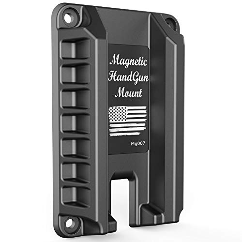 Product Cover MytypeMag Gun Magnet Mount | Magnetic Handgun Mount / Holder - Concealed Tactical Firearm Accessories / Gun Accessories Holder for Truck, Car, Wall, Vehicle -Mg007