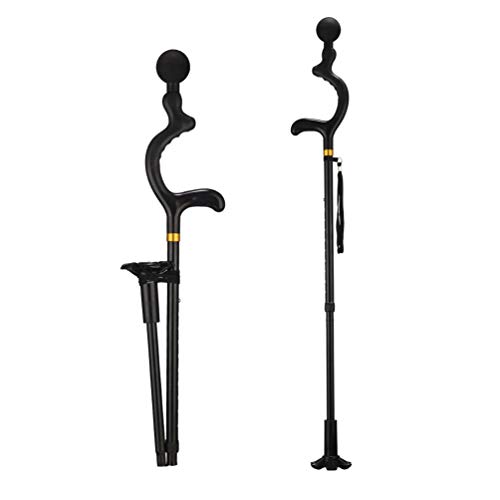 Product Cover Self-Standing Folding Walking Cane, LIXIANG, Three Types Grips Collapsible Medical Posture Walking Cane Portable Hiking Poles 10 Height Lightweight for Men&Women
