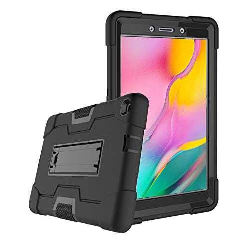 Product Cover SUPWANT Samsung Galaxy Tab A 8.0 Case 2019 SM-T290, Shockproof Protective Rugged Stand Case Cover with Kickstand for Samsung Galaxy Tab A 8.0 Inch 2019 (SM-T290 /SM-T295) (Black)