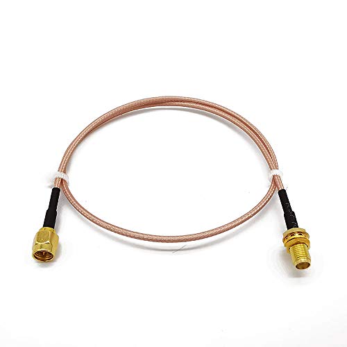 Product Cover ALLiSHOP Wi-Fi FPV Extension Antenna 19.7 inch/50cm SMA Male to SMA Female RG316 Pigtail Low Loss RF Cable Plug to Jack Connector for baofeng Radio Antennas Bluetooth Antenna GSM WEboost (Pack of 2)