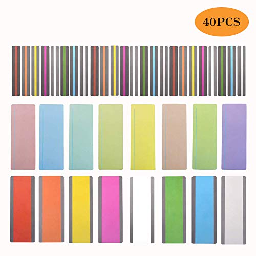 Product Cover Guided Reading Highlight Strips with 3 Styles dyslexia Overlay, Colorful Overlay Bookmarks Reading Tracking Rulers for Children, Teachers, and Dyslexics 40 Pieces（24 Standard Size and 16 Large Size）