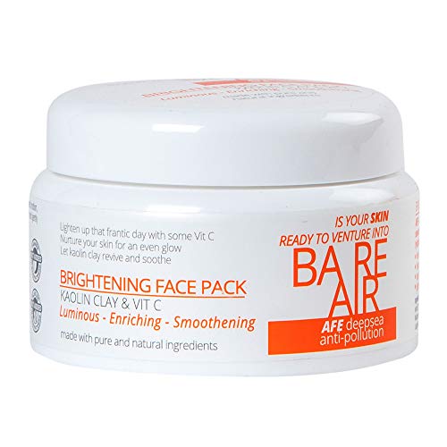 Product Cover BareAir Anti Pollution - Brightening Face Pack - 120 GMS | Fairness, Tan Reversal & Glowing Skin with Kaolin Clay & Vitamin C