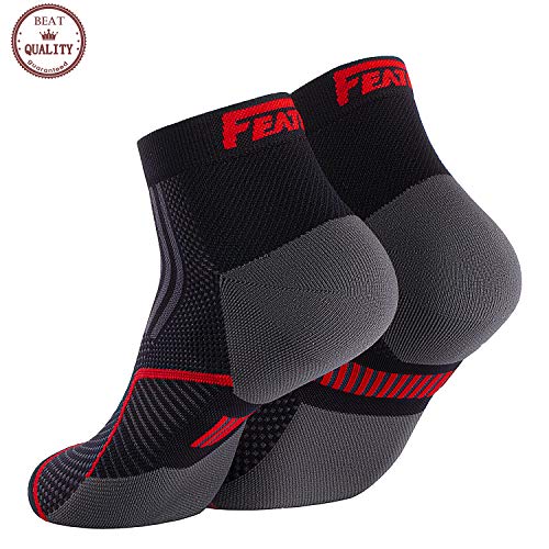 Product Cover Ankle Compression Running Sock, Plantar Fasciitis Relief Sock, Ankle Brace Relieves Achilles -Tendonitis, Heel Pain, Women, Men | Everyday Use and Injury Recovery