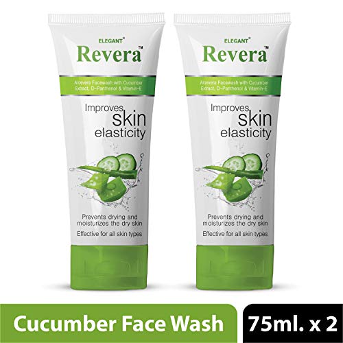 Product Cover Revera Hydrating & Soothing Facewash With Aloevera, Cucumber & Vitamin E 75ml For Men & Women & For all Skin Types (Pack of 2)