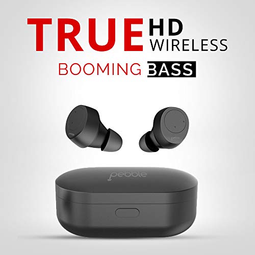 Product Cover Pebble Twins Deep Bass True Wireless Earbuds (TWS Bluetooth 5.0) with Magnetic Charging Case, HD Stereo Sound, IPX54 Waterproof and Inbuilt-Mic