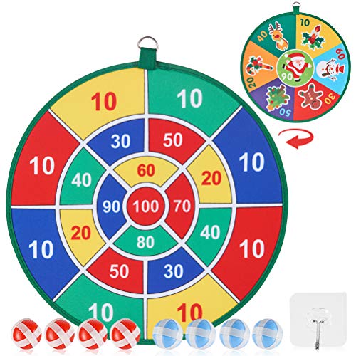 Product Cover Dart Board Game for Kids with 8 Sticky Balls, Safe Classic Dartboard Set, Christmas Dart Games Gift for Boys Girls -13.5 Inches