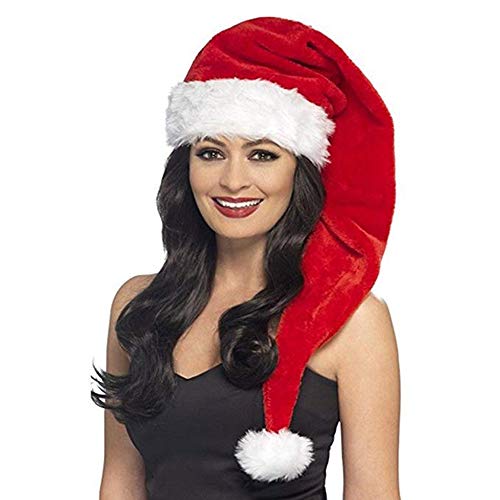 Product Cover Silkis 31.5'' Long Santa Hat Christmas Hats for Adults Xmas Red Santa Hats S017N