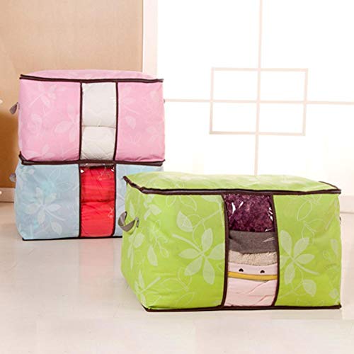 Product Cover TelDen Home Modern Large Capacity Floral Zipper Quilt Storage Bag Packing Organizers