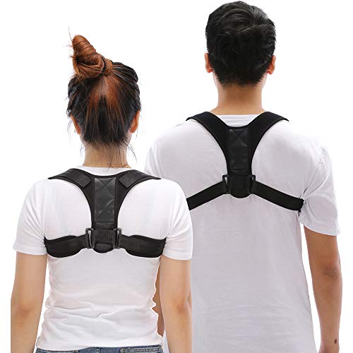 Product Cover 2PCS Posture Corrector for Men and Women, Upper Back Brace for Clavicle Support, Adjustable Back Straightener and Providing Pain Relief from Neck, Back & Shoulder(Universal)