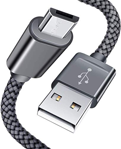Product Cover Lovelyhome Micro USB Cable Android Micro USB to USB 2.0 Cable Nylon Braided Sync and Fast Charging Cable for Android Smartphones and Micro USB Device (1 Meters, Grey)