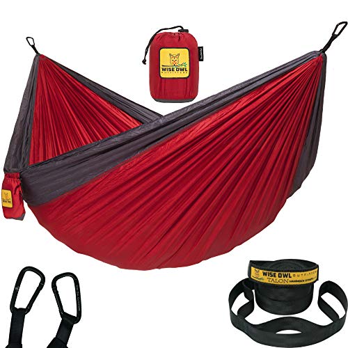 Product Cover Wise Owl Outfitters Hammock Camping Double & Single with Tree Straps - USA Based Hammocks Brand Gear, Indoor Outdoor Backpacking Survival & Travel, Portable