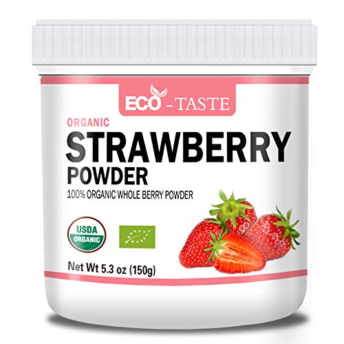 Product Cover Organic Strawberry Powder, 5.3oz(150g), Natural Freeze Dried Fruit Powder. (5.3 oz)